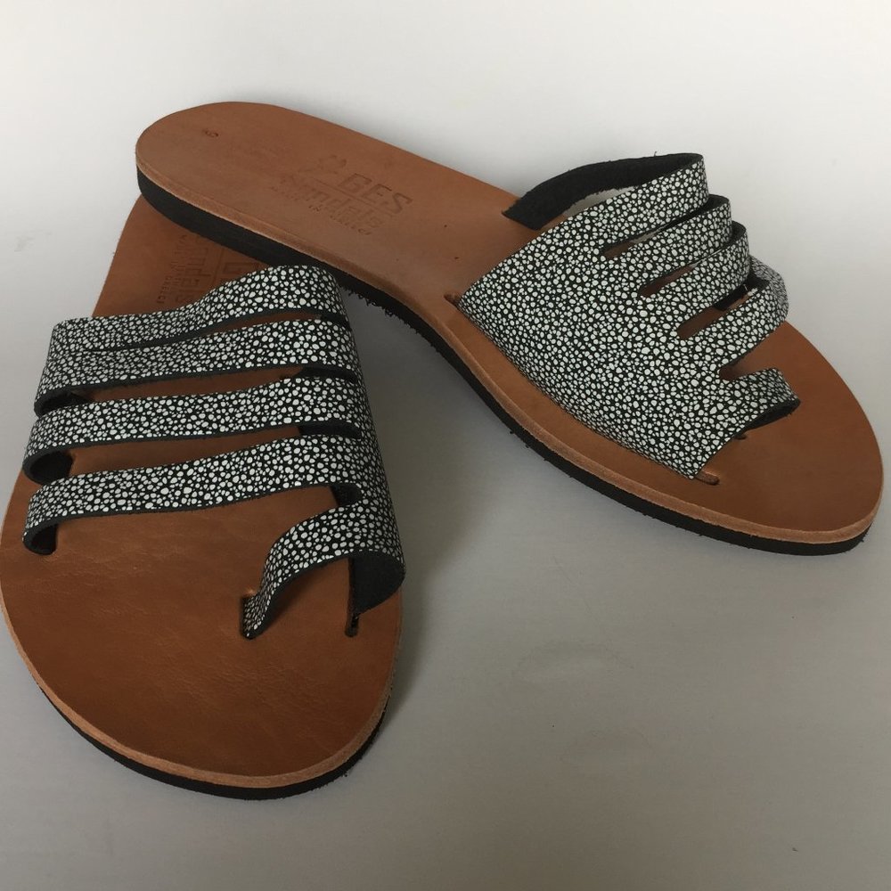 Genuine Leather Slide/ Thong Sandals Women's 8.5